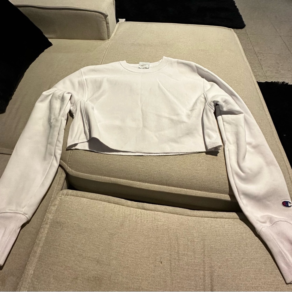 Champion Women's White Crop Top